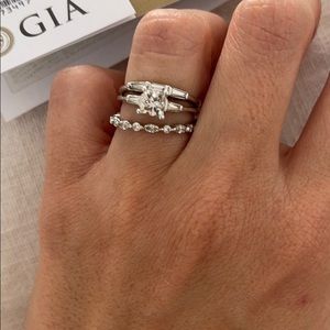 .82 ct Princess cut diamond engagement ring. 💎 💍